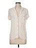 Nordstrom Rack Ivory Short Sleeve Blouse Size M - photo 1