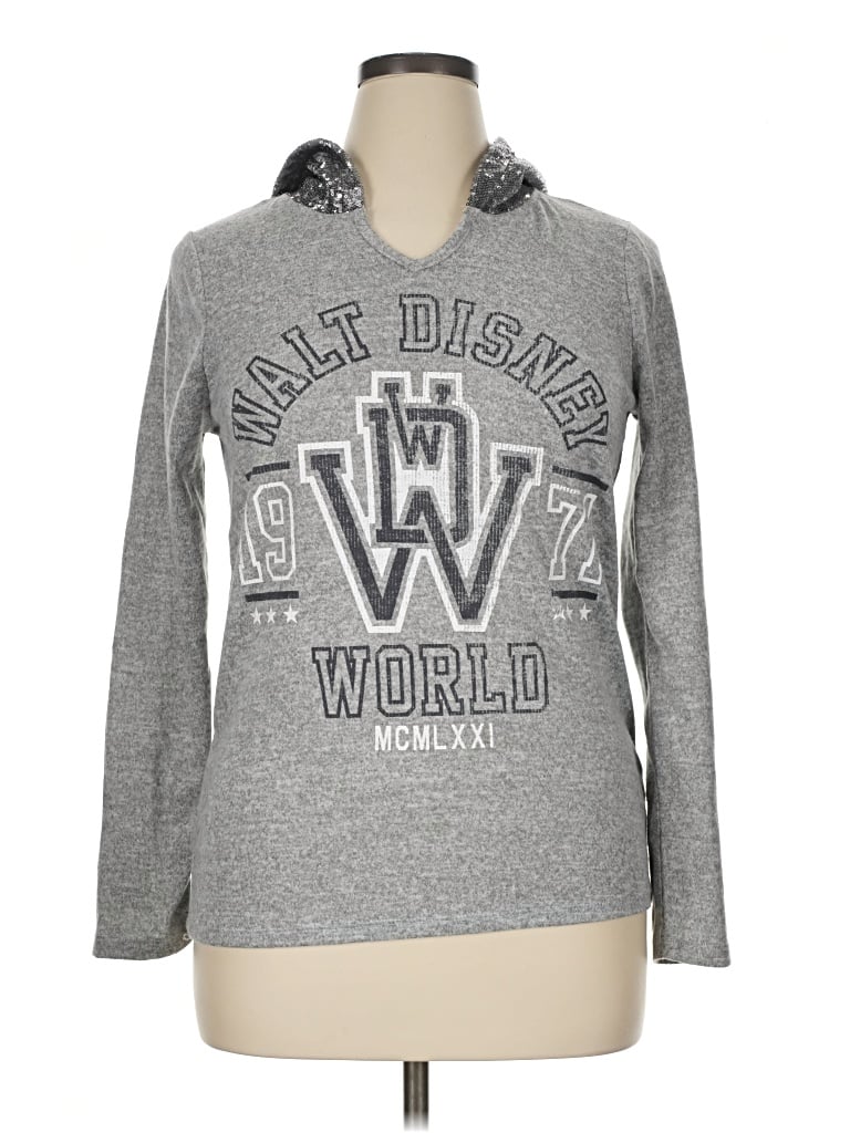 Pre-owned Disney Long Sleeve Polo Shirt In Silver