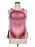 BLOOMCHIC Stripes Red Sleeveless T-Shirt Size 14 - 16 - photo 1