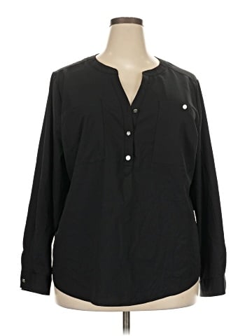 Adrienne Vittadini Long Sleeve Blouse (view 1)