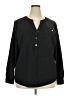 Adrienne Vittadini Black Long Sleeve Blouse Size 2X - photo 1