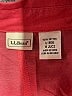 L.L.Bean 100% Cotton Solid Red Short Sleeve Button-Down Shirt Size L - photo 7