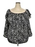 MICHAEL Michael Kors 100% Polyester Black Long Sleeve Blouse Size 2X - photo 1