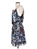 Parker 100% Polyester Print Blue Black Cocktail Dress Size S - photo 5