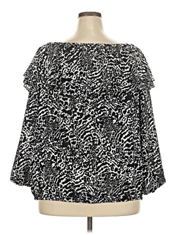 MICHAEL Michael Kors Long Sleeve Blouse (view 2)