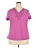 Faded Glory Pink Short Sleeve Top Size 2X - photo 1