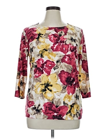 JM Collection 3/4 Sleeve Blouse (view 1)