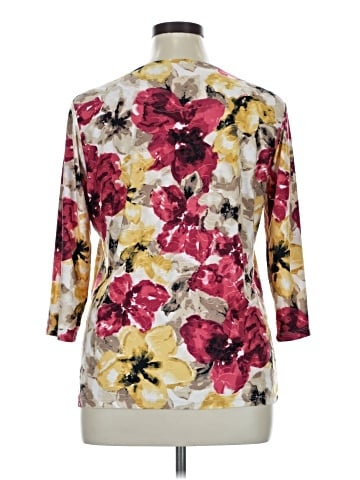 JM Collection 3/4 Sleeve Blouse (view 2)