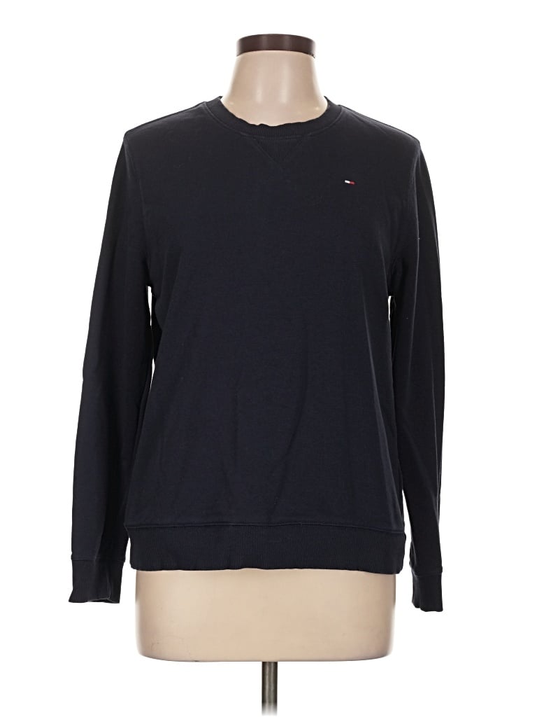 Pre-owned Tommy Hilfiger Sweatshirt In Black