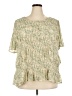 Polagram Green Short Sleeve Blouse Size 2X - photo 1