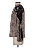 Bold Elements Animal Print Brown Long Sleeve Blouse Size S - photo 5