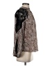 Bold Elements Animal Print Brown Long Sleeve Blouse Size S - photo 4