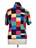 Shein 100% Polyester Color Block Purple Short Sleeve Blouse Size XL - photo 2