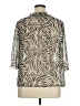 East5th 100% Polyester Animal Print Ivory 3/4 Sleeve Blouse Size XL Petite - photo 2