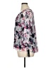 BCX 100% Polyester Floral Multi Color Gray 3/4 Sleeve Blouse Size XL - photo 5