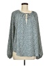 H&M Blue Long Sleeve Blouse Size M - photo 1