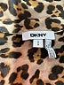 DKNY 100% Polyester Animal Print Brown Short Sleeve Blouse Size M - photo 7