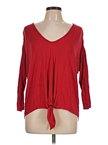 Bordeaux 3/4 Sleeve Top (view 1)