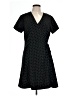 Basic Editions 100% Polyester Polka Dots Black Casual Dress Size 12 - photo 1