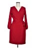 J.Crew 100% Polyester Solid Red Cocktail Dress Size 6 - photo 1