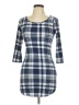 Shasa Plaid Blue Casual Dress Size M - photo 1