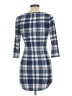 Shasa Plaid Blue Casual Dress Size M - photo 2
