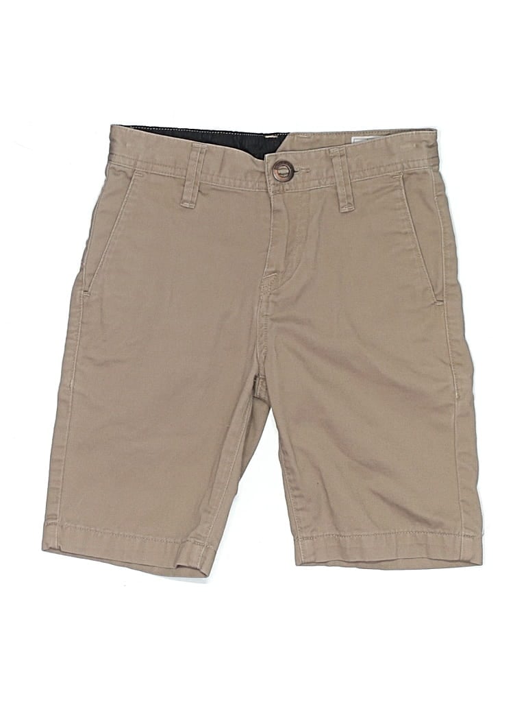 Pre-owned Volcom Kids' Khaki Shorts In Tan