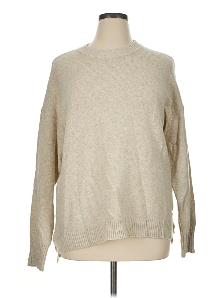 Pre-owned Time And Tru Pullover Sweater In Tan