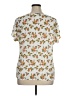 Scarlett Floral White Short Sleeve Blouse Size 1X - photo 2