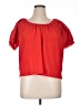 TeXTURE & THREAD Madewell Red Short Sleeve Blouse Size XL - photo 1