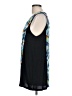 August Silk Blue Sleeveless Blouse Size L - photo 5