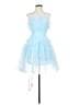 Mac Duggal 100% Polyester Blue Cocktail Dress Size 2 - photo 1