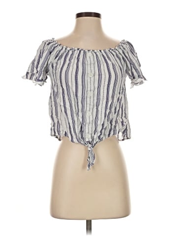 Hem & Thread Short Sleeve Blouse (view 1)