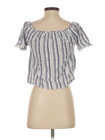 Hem & Thread Short Sleeve Blouse (view 2)