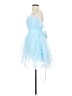 Mac Duggal 100% Polyester Blue Cocktail Dress Size 2 - photo 5
