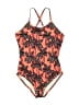 Hanna Andersson Print Orange One Piece Swimsuit Size 8 - photo 1