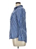 Merona Checkered-gingham Blue Long Sleeve Button-Down Shirt Size XL - photo 5