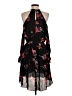Joie 100% Silk Floral Black Cocktail Dress Size XS - photo 2