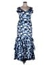 Kay Unger 100% Polyester Blue Cocktail Dress Size 18 - photo 1