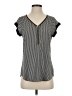 Express Polka Dots Black Short Sleeve Blouse Size XS - photo 1