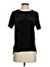 Aqua Black Short Sleeve Top Size S - photo 1