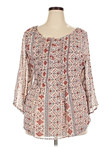 Forever 21 Plus 3/4 Sleeve Blouse (view 1)