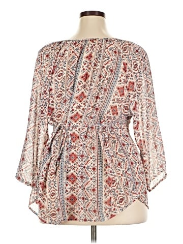 Forever 21 Plus 3/4 Sleeve Blouse (view 2)