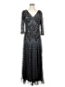 Pisarro Nights 100% Polyester Silver Cocktail Dress Size 4 - photo 1