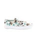 Vans Print White Sneakers Size 9 1/2 - photo 1