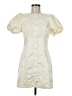 Hutch 100% Polyester Solid Ivory Casual Dress Size M - photo 1