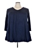 Larace Blue 3/4 Sleeve Blouse Size 3X - photo 1