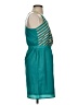 Criss Cross 100% Polyester Argyle Teal Casual Dress Size S - photo 4