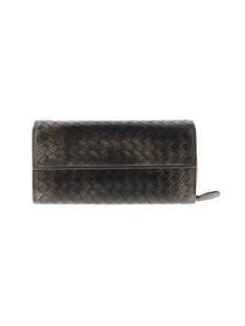 Bottega Veneta Intrecciato woven leather long wallet (view 1)