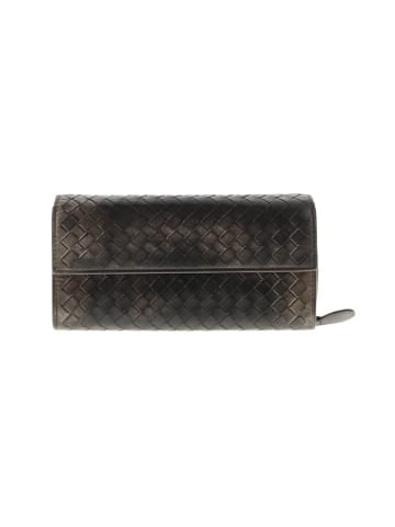 Bottega Veneta Intrecciato woven leather long wallet (view 1)